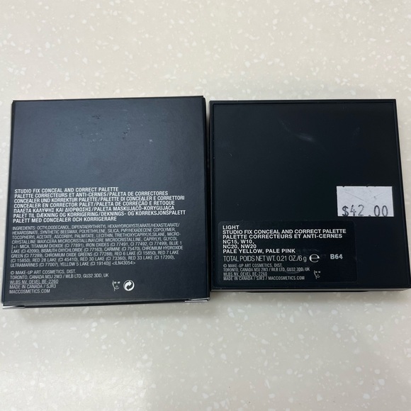 New MAC studio fix conceal & correct palate pale yellow pale pink - Picture 6 of 7